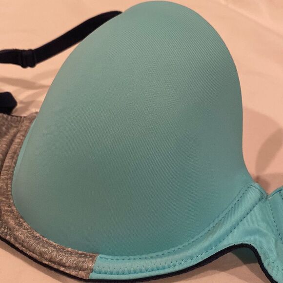 Victoria Secret PINK Color Block Wear Everywhere Lightly Lined Bra Size 32D EUC - Picture 7 of 11